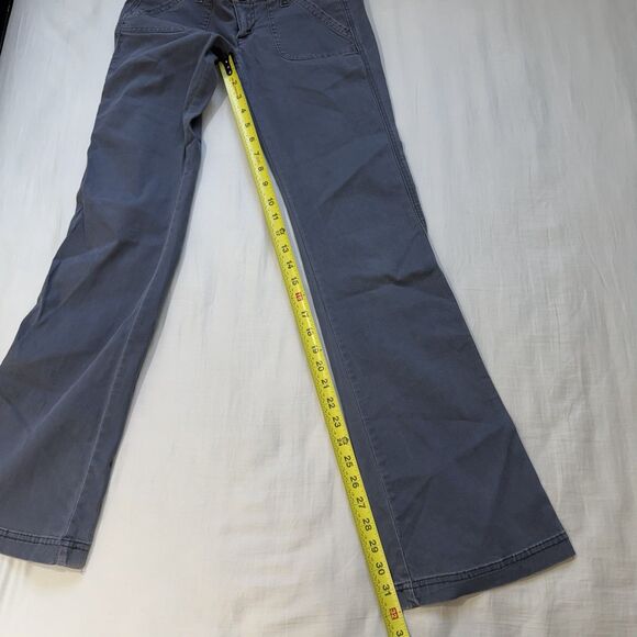 Hollister Corduroy Ultra Low Rise Boot Cut Pants Size 1 R Gray Y2K 2000 - Picture 10 of 15